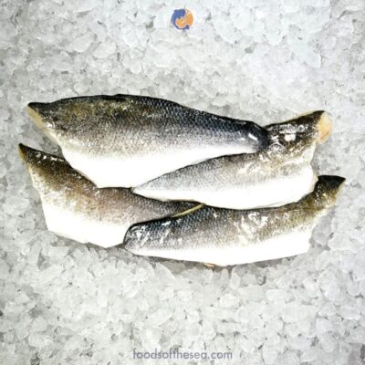Filés e cortes de robalo negro - com pele, congelados individualmente (IQF)